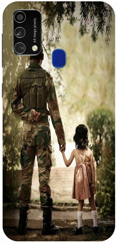 PICHKU Back Cover for SAMSUNG GALAXY F41-INDIAN,LOVE,ARMY,SOLDIER,FOJI,BOYS,RAJPUT,LOGO  (Green, Hard Case, Pack of: 1)