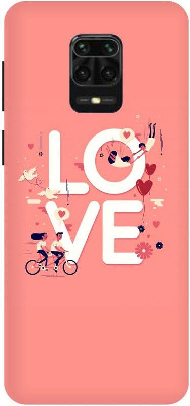 THESTONEWELL Back Cover for REDMI NOTE 9 PRO iove story gril boys I love  (Multicolor, Waterproof, Pack of: 1)
