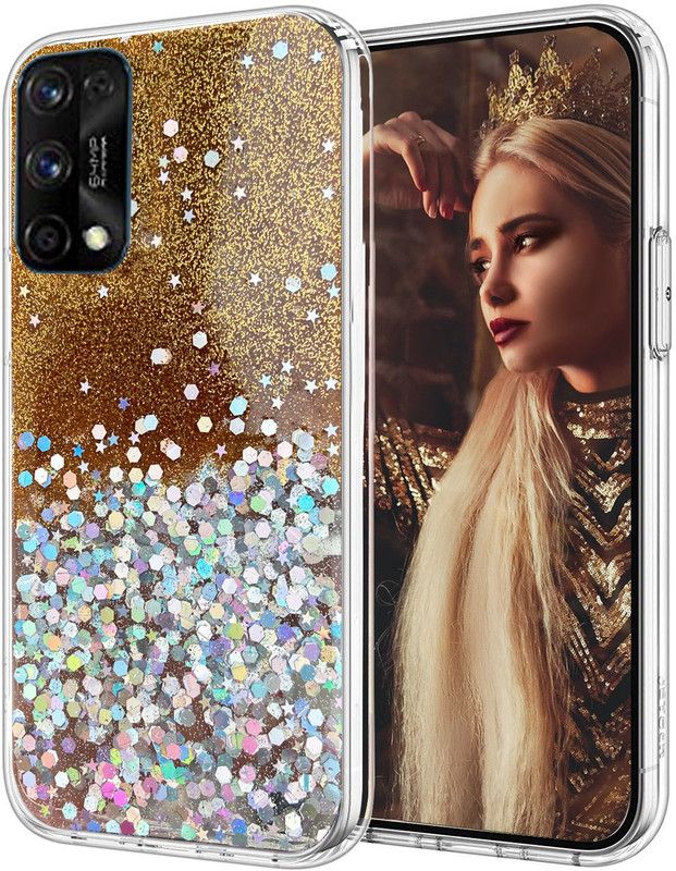 KC Back Cover for Realme 7 Pro  (Gold, Shock Proof, Silicon)