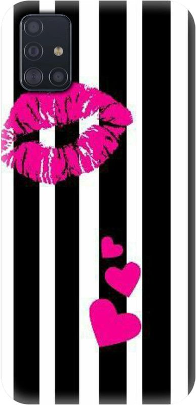 Smutty Back Cover for Samsung Galaxy A51, SM-A515F - Lipstick Print  (Multicolor, Hard Case, Pack of: 1)