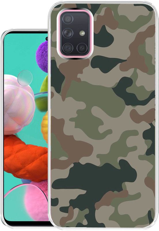 Case Club Back Cover for Samsung Galaxy A71  (Khaki, Grip Case, Silicon, Pack of: 1)