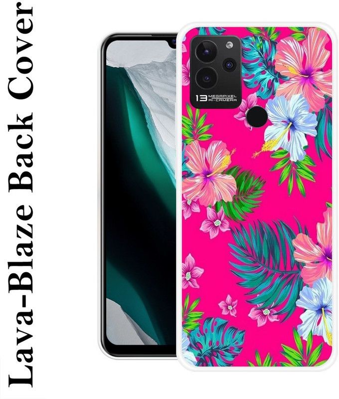 LOVETHINK Back Cover for Lava Blaze  (Multicolor, Grip Case, Silicon, Pack of: 1)