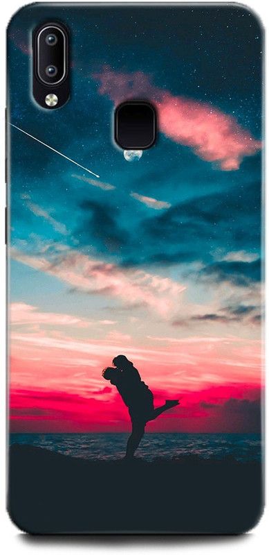 Afterglow Back Cover for Vivo V11 SWEET HUG, LOVE, GIRL AND BOY, BLUE, COUPLES, TOGETHER  (Multicolor, Shock Proof, Pack of: 1)