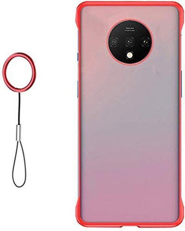 Novo Style Back Cover for Oneplus 7T Shock Proof Ultra Slim Frameless Design  (Red, Pack of: 1)