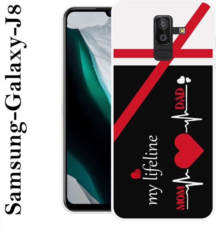 REDFLY Back Cover for Samsung Galaxy J8  (Multicolor, Grip Case, Silicon)