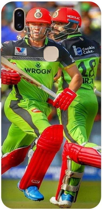 THE NARAYANA COLLECTIONS Back Cover for VIVO V9 PRO-1851-AB,DEVILERS,IPL,VIRAT,KOHLI,RCB  (Multicolor, Hard Case, Pack of: 1)