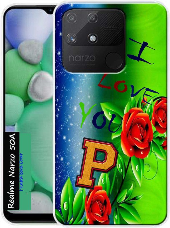 MORITZ Back Cover for Realme Narzo 50A  (Multicolor, Dual Protection, Silicon, Pack of: 1)