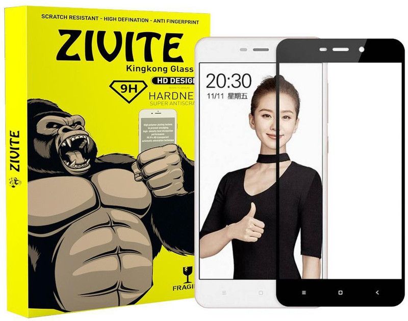 ZIVITE Edge To Edge Tempered Glass for Mi Redmi 4X  (Pack of 1)