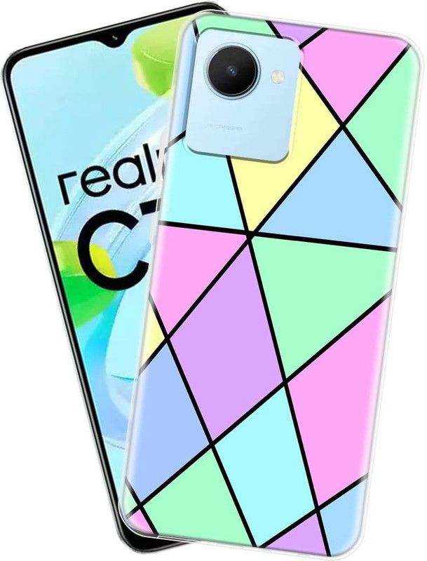 Fashionury Back Cover for realme C30  (Multicolor, Grip Case, Silicon, Pack of: 1)