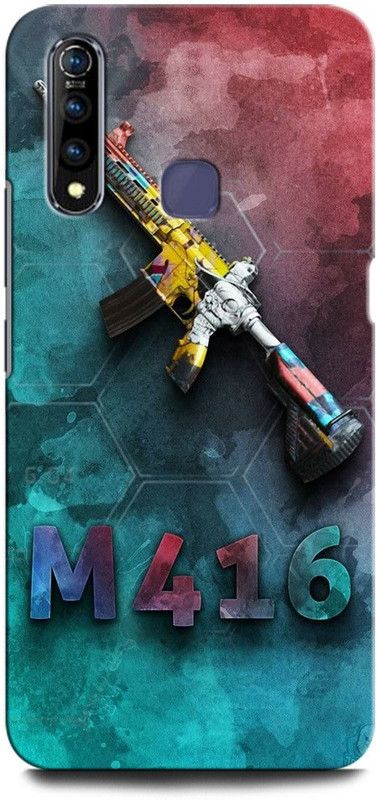 GRAFIQE Back Cover for Vivo Z1Pro 1951/PD1911F_EX PUBGM416, ARMY, CHRONO, GUN, FREEFIRE, JUEGO, GUN  (Multicolor, Shock Proof, Pack of: 1)