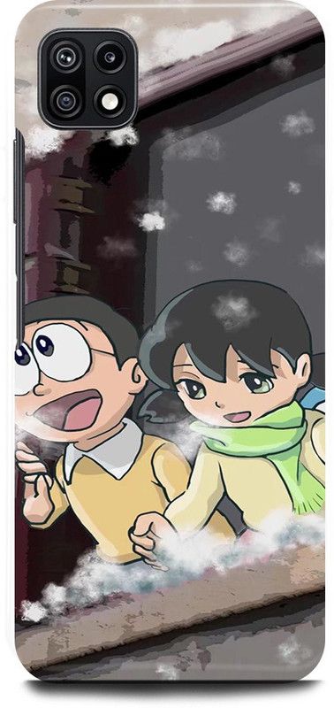 JUGGA Back Cover for SAMSUNG Galaxy A22 5G, DORAEMON, DISNEY, CARTOON, BABY, CARTOON  (Grey, Hard Case, Pack of: 1)