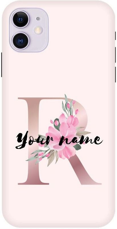 CravingCovers Back Cover for Custom Namecase Alphabet for Iphone 11  (Pink, Grip Case)