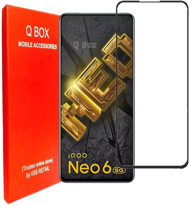 Q Box Edge To Edge Tempered Glass for Vivo IQOO Neo 7  (Pack of 1)
