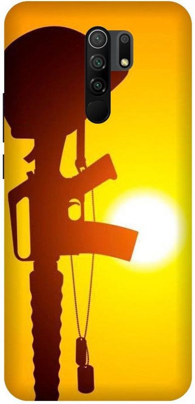 3D U PRINT Back Cover for POCO M2 ,MZB9919IN,MZB082JIN,MZB9922IN, Army Pattern,indian army,printed back cover  (Yellow, Waterproof, Pack of: 1)