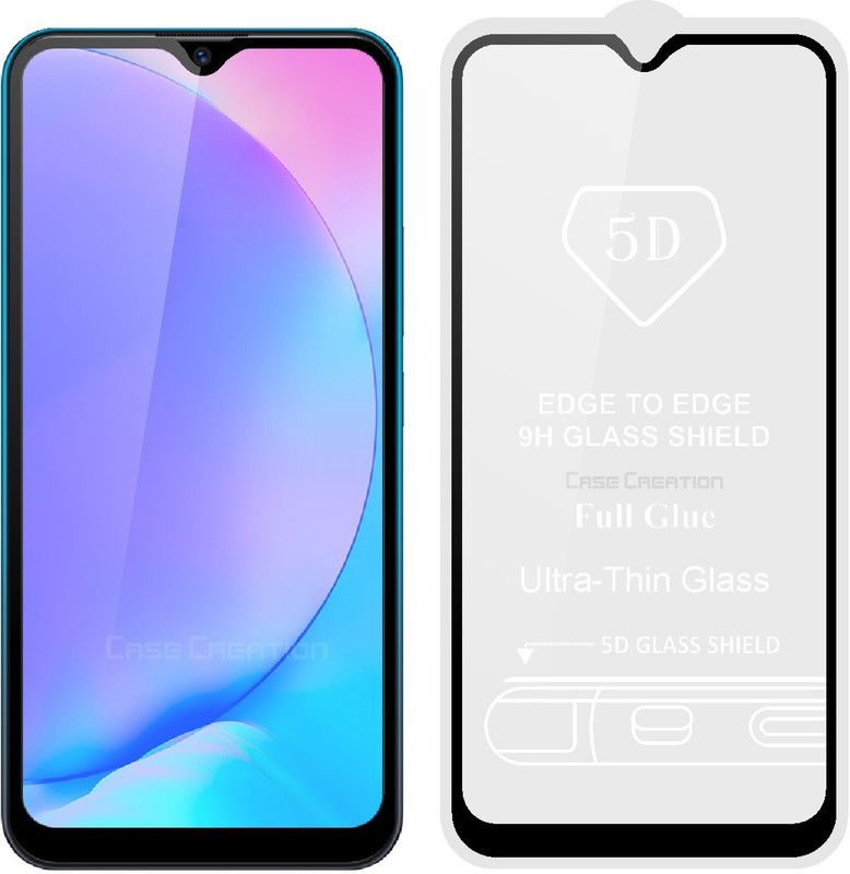 CASE CREATION Edge To Edge Tempered Glass for Vivo Y12 2020  (Pack of 1)