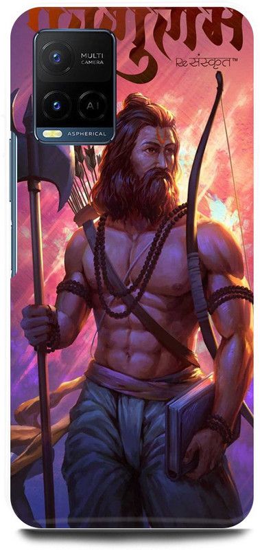 play fast Back Cover for Vivo Y21E PARSHURAM, GOD, SHIV, SHIVJI  (Brown, Hard Case, Pack of: 1)