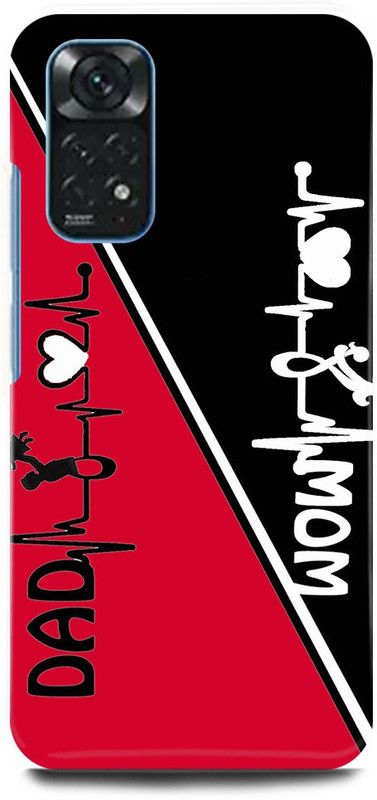 play fast Back Cover for POCO M4 Pro MOM, DAD, MOTHER, FATHER, LOVE  (Red, Hard Case, Pack of: 1)