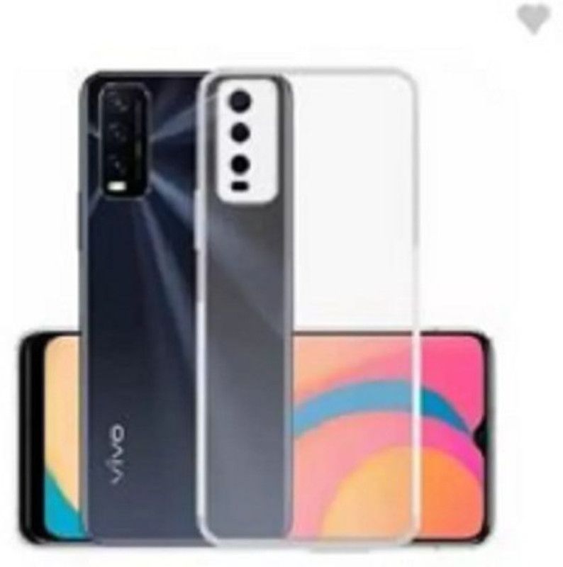 SRAVZ CASE Pouch for Vivo Y20, Vivo Y20i, Vivo Y20G, Vivo Y12s  (Transparent, Camera Bump Protector, Pack of: 1)