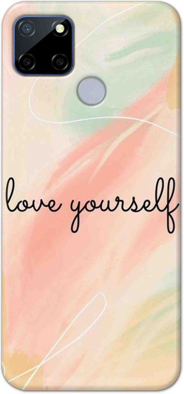 NDCOM Back Cover for Realme C12 Love Yourself Slim Fit Printed  (Multicolor, Hard Case, Pack of: 1)