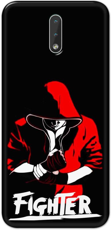 NDCOM Back Cover for Nokia 2.3 Fighter Printed  (Multicolor, Hard Case, Pack of: 1)