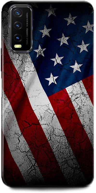 INDICRAFT Back Cover for Vivo Y12G, V2068 USA, AMERICAN FLAG, UNITED STATES, UNION DARK  (Multicolor, Dual Protection, Pack of: 1)