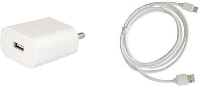 R4S4VK NA 2.1 A Mobile White Wall Chareger – 158 Charger with Detachable Cable  (White)