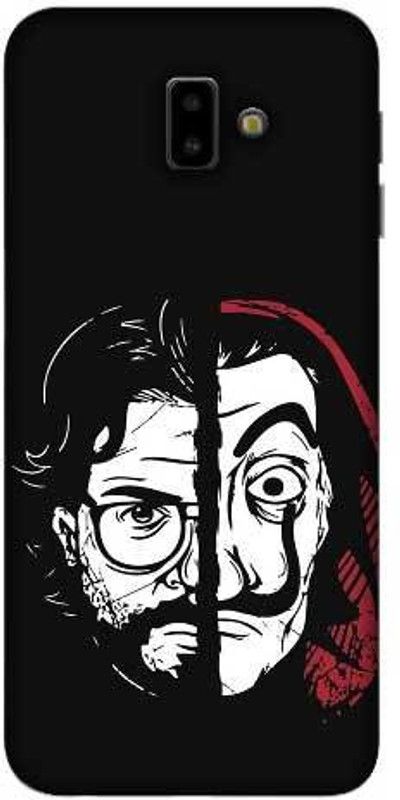 NDCOM Back Cover for Samsung Galaxy J6 Plus Professor And Mask Printed  (Multicolor, Hard Case, Pack of: 1)