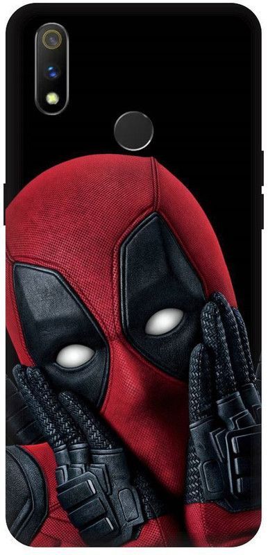 URCHIN Back Cover for Realme 3 Deadpool, Deadpool wallpaper, Deadpool funny, Movie, Comics, superhero  (Multicolor, Shock Proof, Pack of: 1)