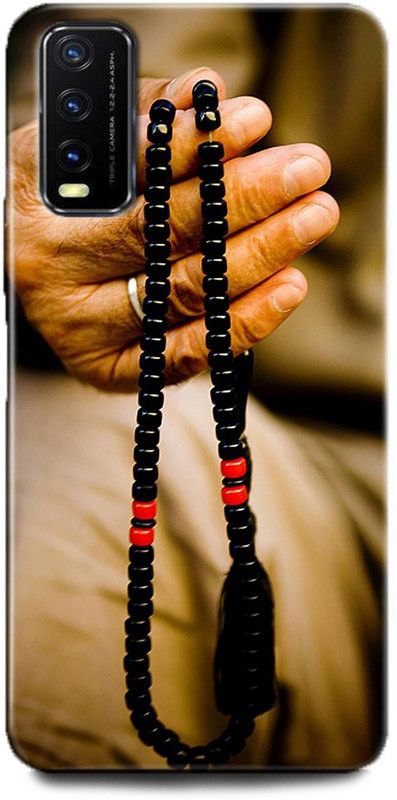 INDICRAFT Back Cover for Vivo Y12G, V2068 MALA, MONK, SPRITUAL, MEDITATION MALA, PRAYER  (Multicolor, Dual Protection, Pack of: 1)