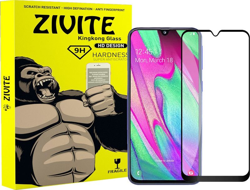 ZIVITE Edge To Edge Tempered Glass for Samsung Galaxy A40  (Pack of 1)