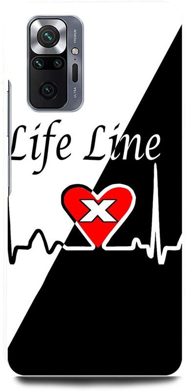 FRONK Back Cover for REDMI Note 10 Pro Max, X, NAME, LETTER, ALPHABET, LIFELINE  (Black, Hard Case, Pack of: 1)