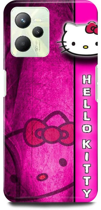 play fast Back Cover for Realme C35, RMX3511 HELLO, KITTY, BACK, COVER  (Pink, Hard Case, Pack of: 1)