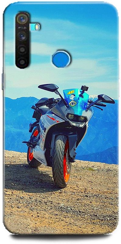 FIKORA Back Cover for Realme 5/RMX1911 KTM DUKE PRINTED  (Multicolor, Hard Case, Pack of: 1)