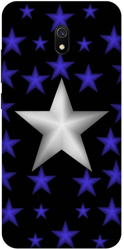 SSMORYA Back Cover for Redmi 8A Silver Star Printed Back Cover  (Multicolor, Waterproof, Pack of: 1)