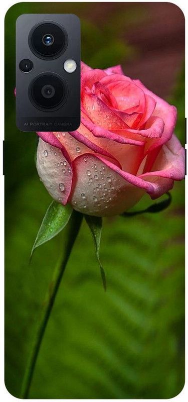 Dimora Back Cover for OPPO F21 Pro 5G, FLOWERSROSE COLURFULLRED PINKROSE WHITEROSE  (Green, Hard Case, Pack of: 1)