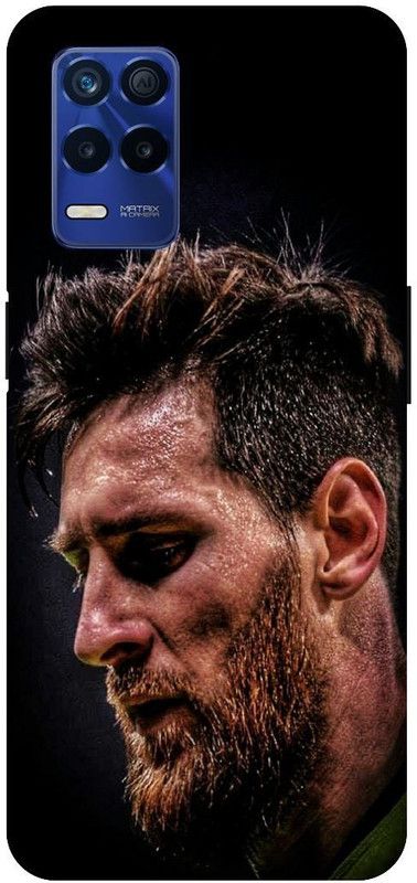 Bluvver Back Cover for Realme 8s 5G , RMX3381, Printed Messi Back Cover  (Multicolor, Hard Case)