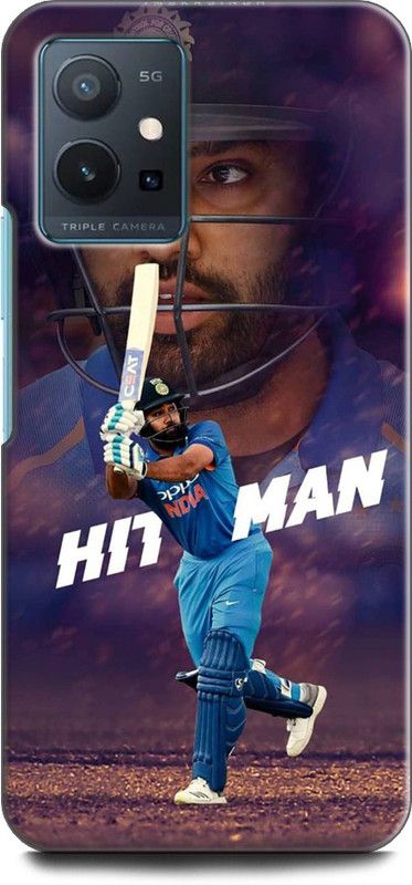 KEYCENT Back Cover for Vivo Y75 5G ROHIT SHARMA, PLAYER, CRICKETER, SPORTS  (Multicolor, Shock Proof, Pack of: 1)