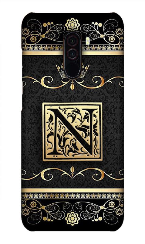 Ekish Back Cover for POCO F1  (Black, Gold, Pack of: 1)