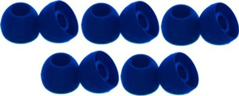 THE DARK NIGHT Qweezer 10 Pcs (5 Pair) Silicon Dark Blue Earbuds Rubbe... In The Ear Headphone Cushion  (Pack of 1, Multicolor)