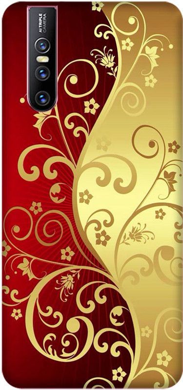 Crafto Rama Back Cover for Vivo V15 Pro ,V1818, Vivo 1818, Flowers, Bouquet, Red, Yellow, Beautiful, PRINTED, BACK COVER  (Multicolor, Hard Case, Pack of: 1)