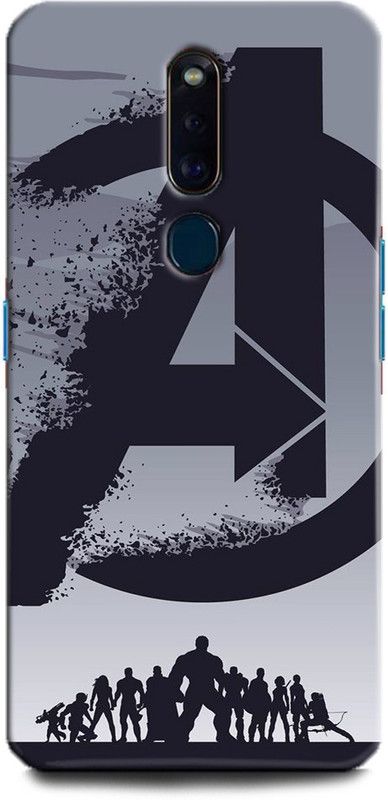 BARMANS Back Cover for Oppo F11 Pro / Avengers Logo, Avengers, Avengers Logo, Marvel, Comic  (Multicolor, Shock Proof, Pack of: 1)