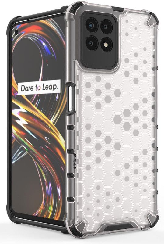 Gorilion Back Cover for Realme 8i  (Transparent, Shock Proof, Pack of: 1)