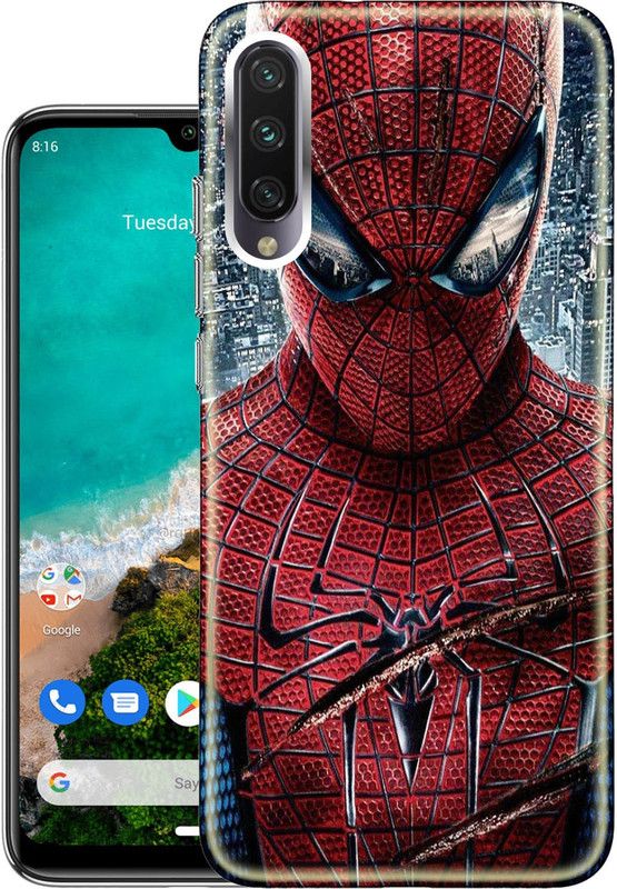 Snazzy Back Cover for Mi A3  (Multicolor, Grip Case, Silicon)