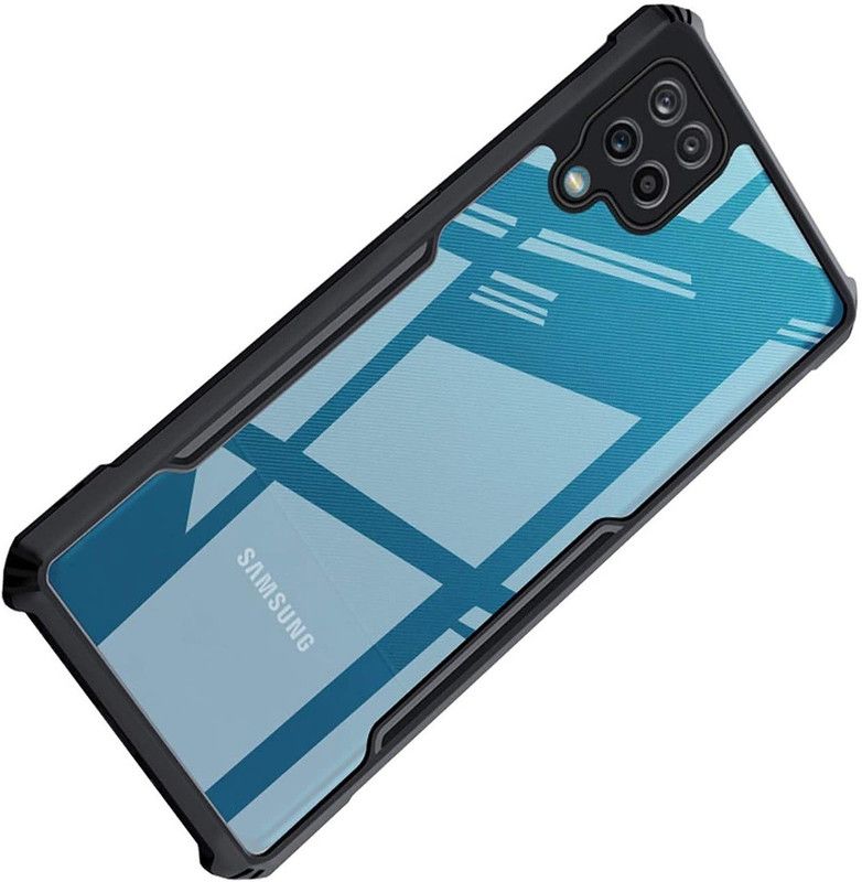 Phone Care Pouch for Samsung A22, Galaxy A22  (Black, Transparent, Grip Case, Pack of: 1)