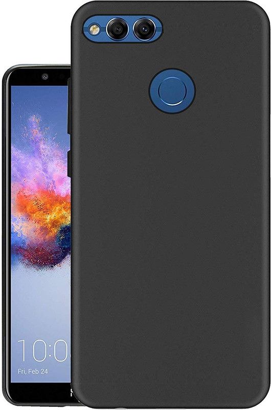Value Back Cover for Honor 7X  (Black, Pack of: 1)