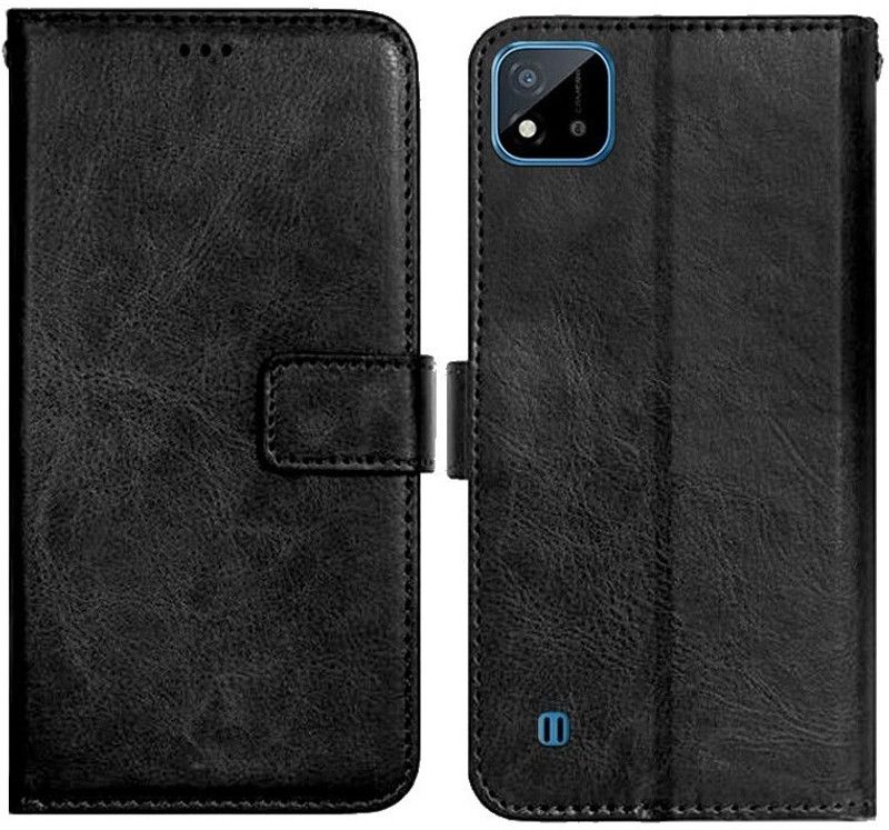 AmericHome Back Cover for Realme C20  (Black, Grip Case, Pack of: 1)