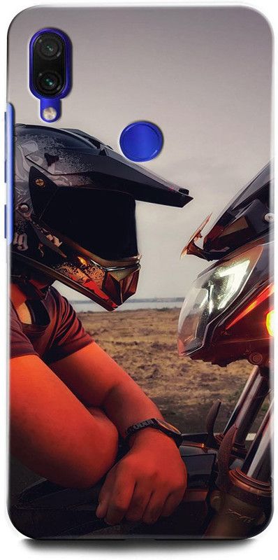 INTELLIZE Back Cover for Redmi Note 7 MZB7263IN BOY, BIKE, RAIDER, HELMET, ALONE BOY  (Multicolor, Hard Case, Pack of: 1)