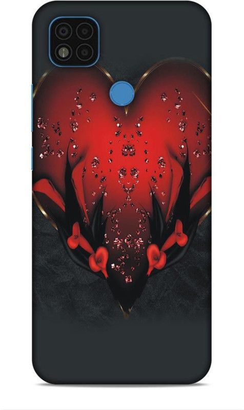 Keviv Back Cover for POCO C31  (Black, Red, 3D Case, Pack of: 1)