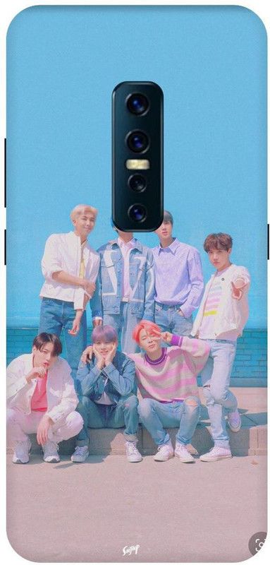 Voleano Back Cover for Vivo V17Pro (BTS team,corean bend,cases cover  (Multicolor, Waterproof, Pack of: 1)