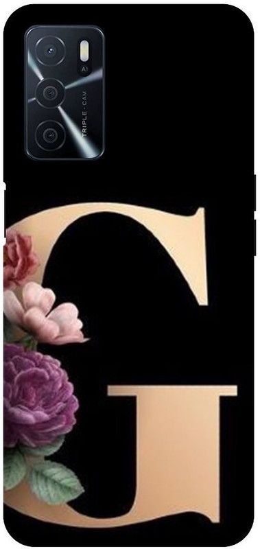 VS PRINT LINK Back Cover for OPPO A16 \ CPH2269 \ G letter,G name G word , Printed Back Cover  (Black, Hard Case, Pack of: 1)